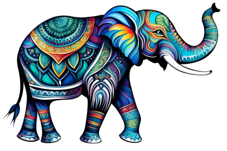 elephant mandala